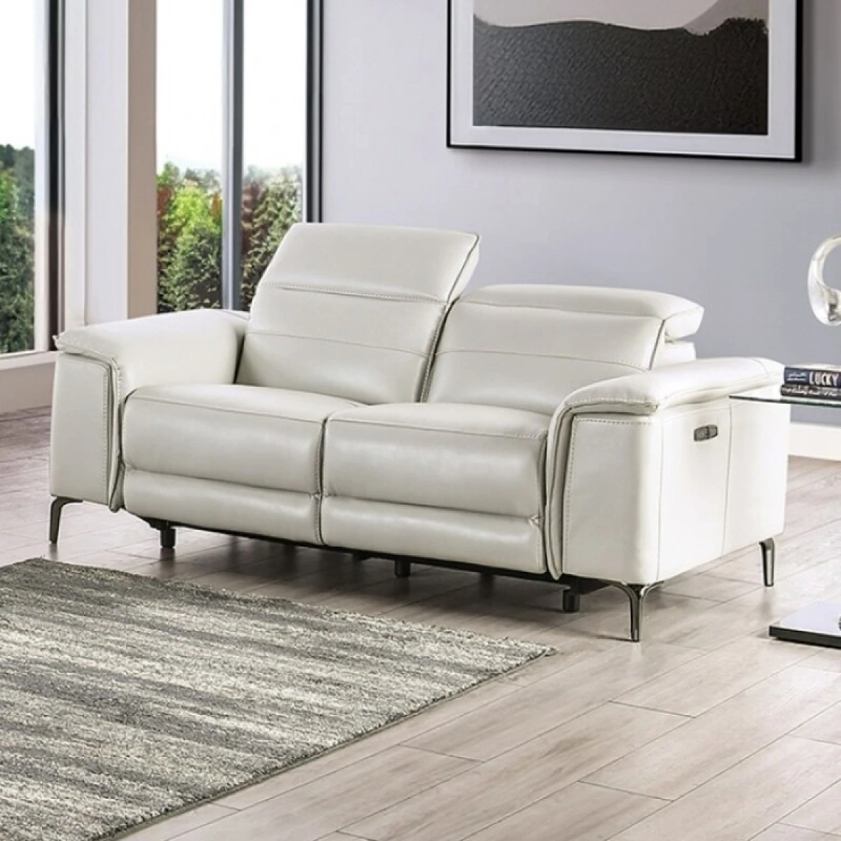 Ascona Power Loveseat Loveseats Cream 4