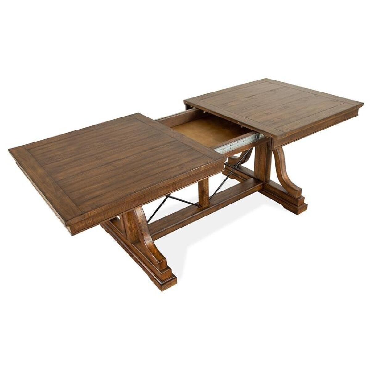 Bay Creek Trestle Dining Table Dining Tables Brown 5