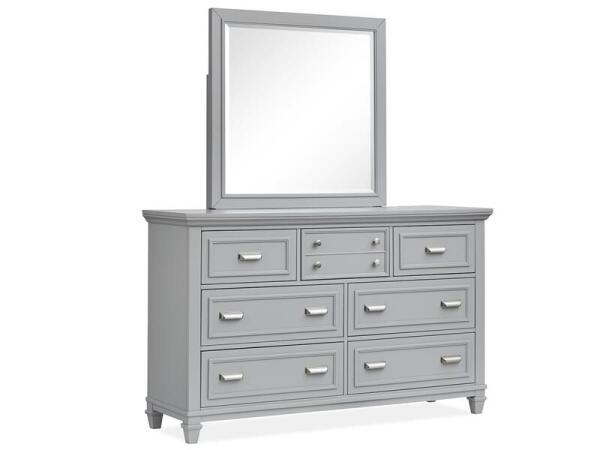 Charleston Landscape Mirror – Grey Bedroom Mirrors Gray 12