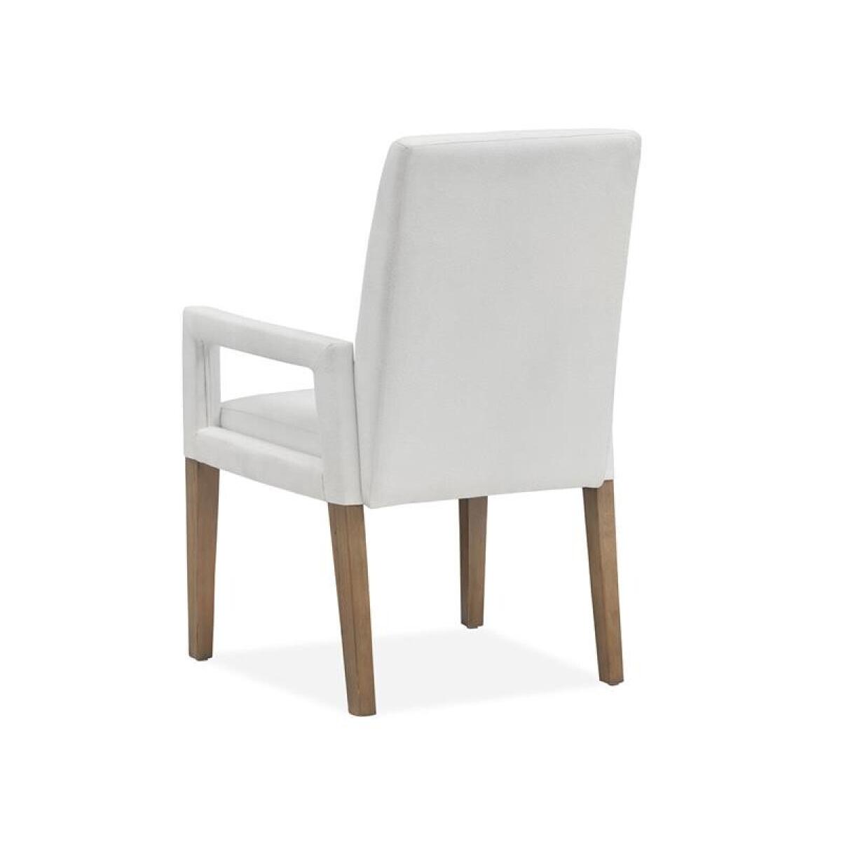 Lindon D5570-73W Dining Arm Chair w/White Uph.Seat & Back (2/ctn) - Image 3