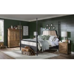 Nightstand 2 Drw W/ Power Nightstands Barnwood Oak 11