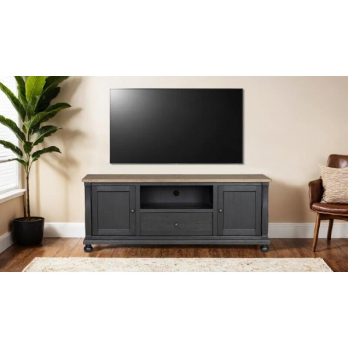 Neue Mills TV Console Entertainment Stands Black 6