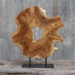 Bahati Wood Sculpture, Natural - Image 4