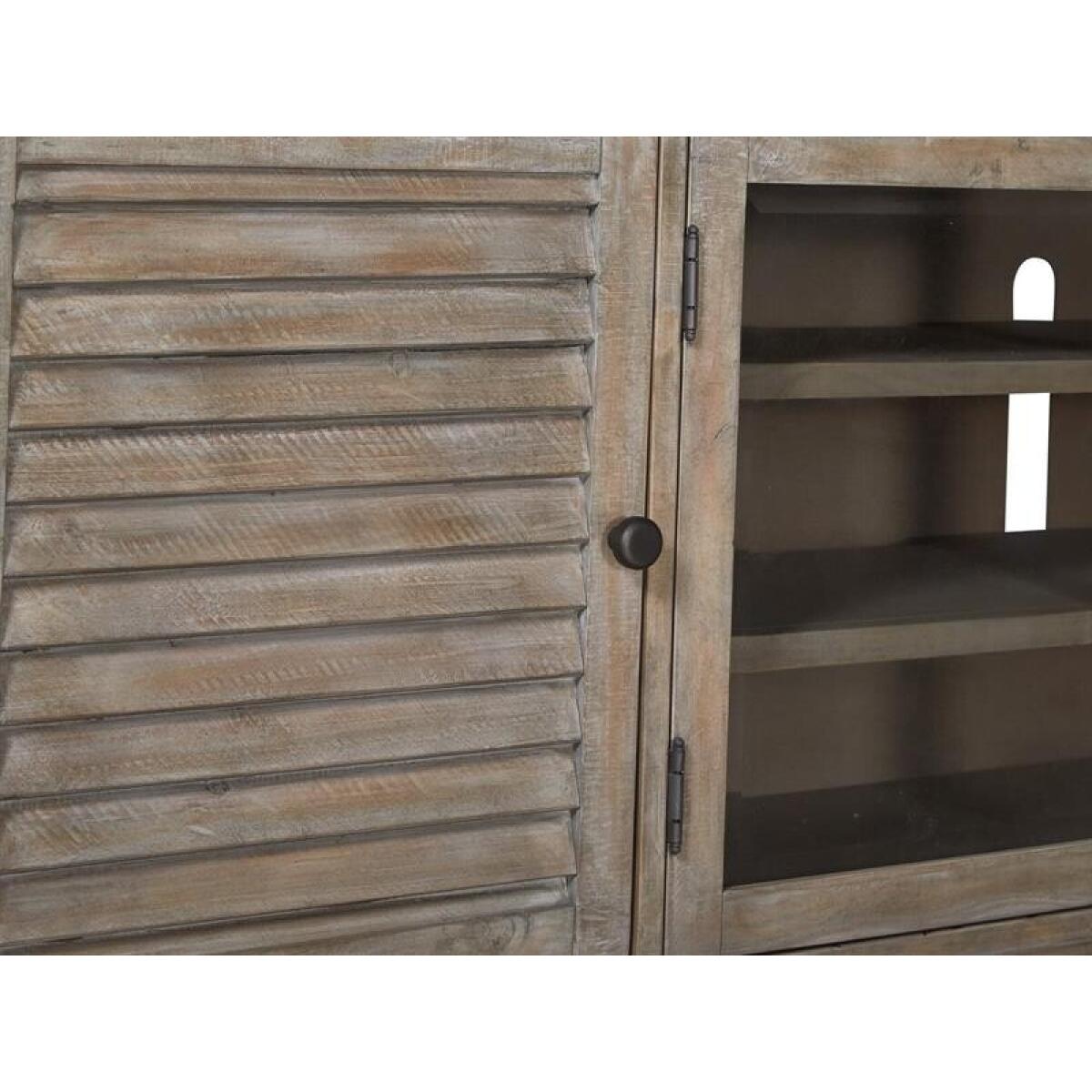 Lancaster Large Console Entertainment Stands Brown 7