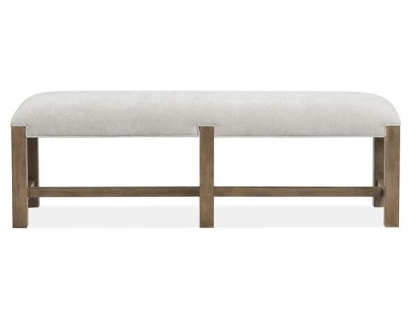 Plum Creek – LT. Brown Bench w/Upholstered Seat Chairs & Benches Chairs & Benches 9