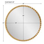 Dandridge Round Mirror, Gold - Image 8