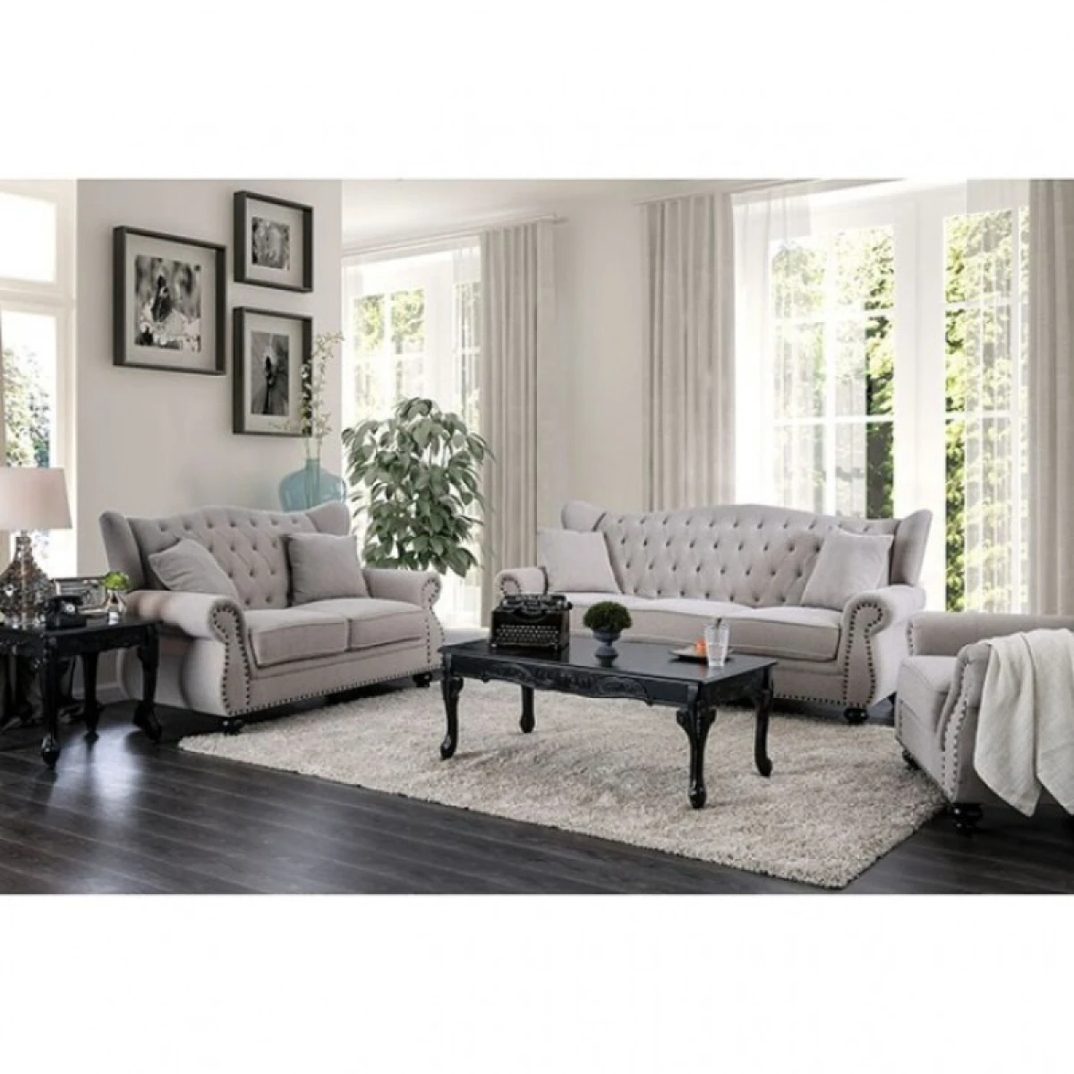 Ewloe Love Seat Loveseats Furniture of America 5