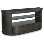 Bosley T5762-75 Brown Demilune Console