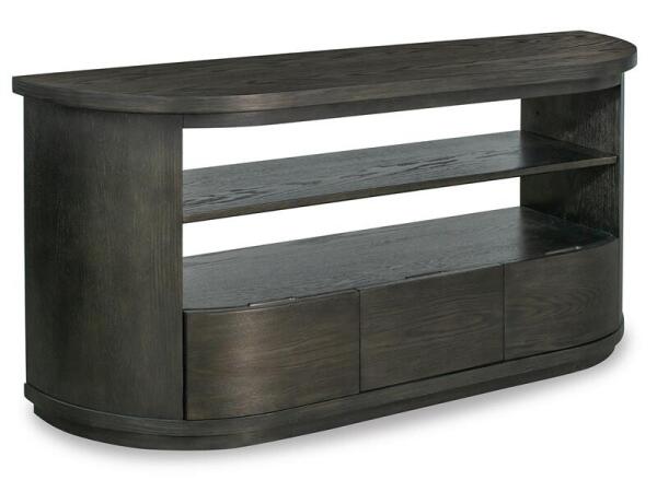 Bosley T5762-75 Brown Demilune Console