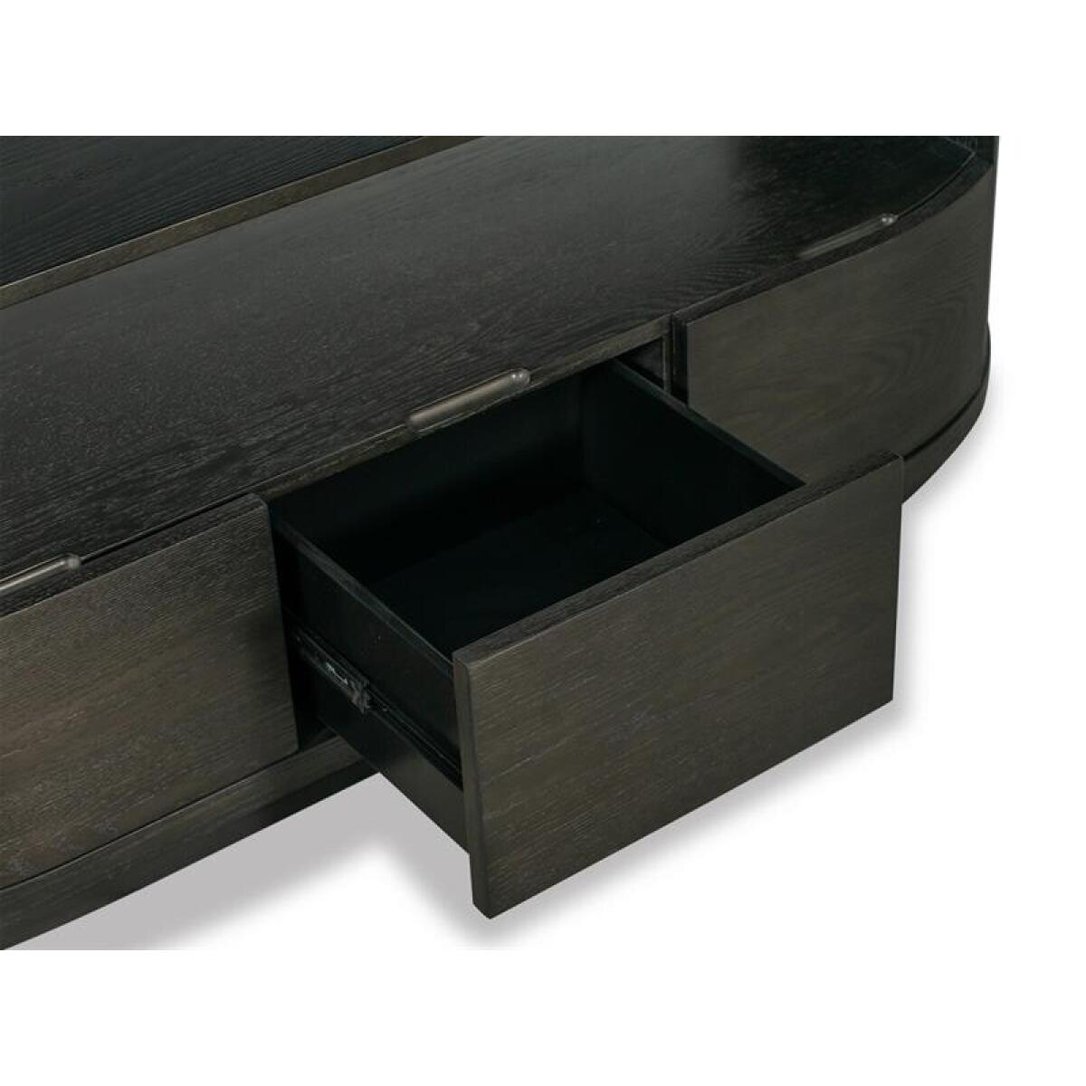 Bosley T5762-75 Brown Demilune Console - Image 7