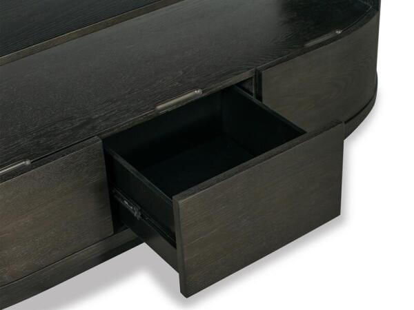 Bosley T5762-75 Brown Demilune Console - Image 7