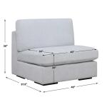 Refuge Sofa, Armless, Cloud Blue - Image 8