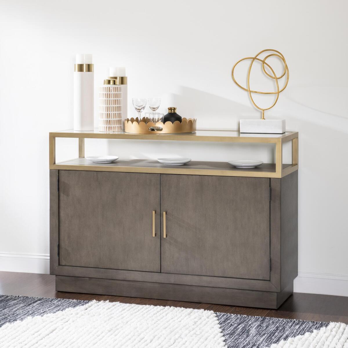 Credenza Dining Storage Brown 6
