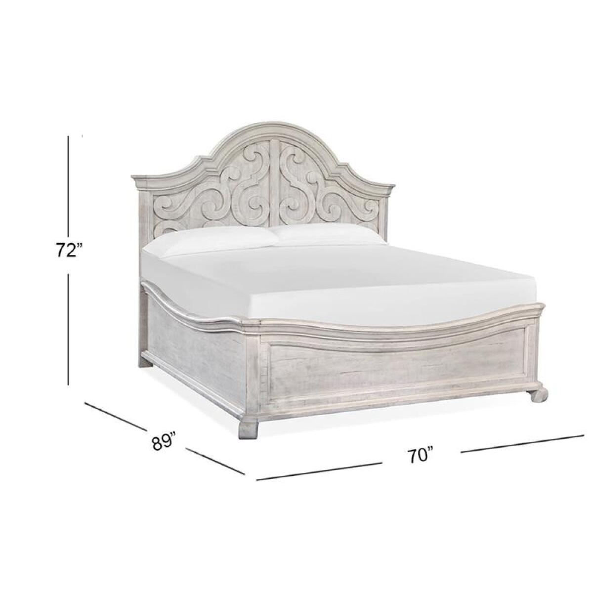 Bronwyn Complete Queen Shaped Panel Bed - Image 3
