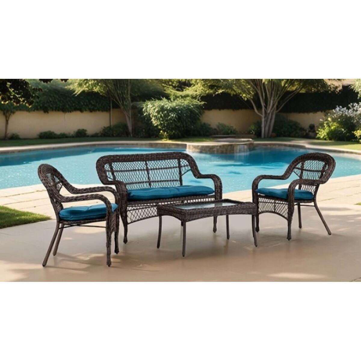 Oliveri Wicker Stacking Chair – 2Pc/Stack Outdoor Chairs Brown 5