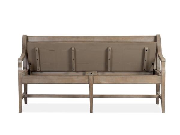 Paxton Place Bench w/Back Chairs & Benches Brown 17