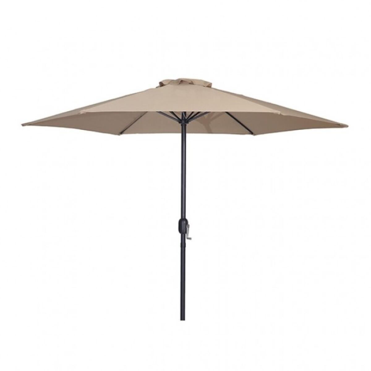 Lali 9 Ft Outdoor Umbrella + 21″ Round Base Outdoor Accessories Beige 5
