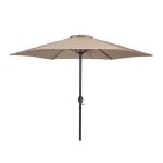 Lali 9 Ft Outdoor Umbrella + 21″ Round Base Outdoor Accessories Beige 9