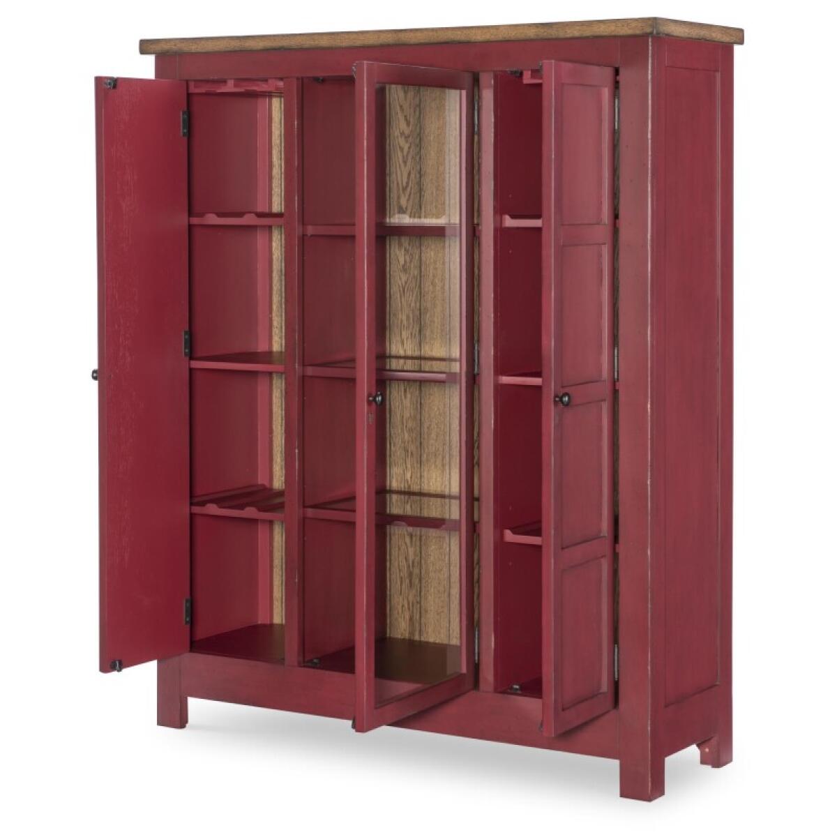 Pie Safe Dining Storage Barnwood Oak And Spiced Apple 6