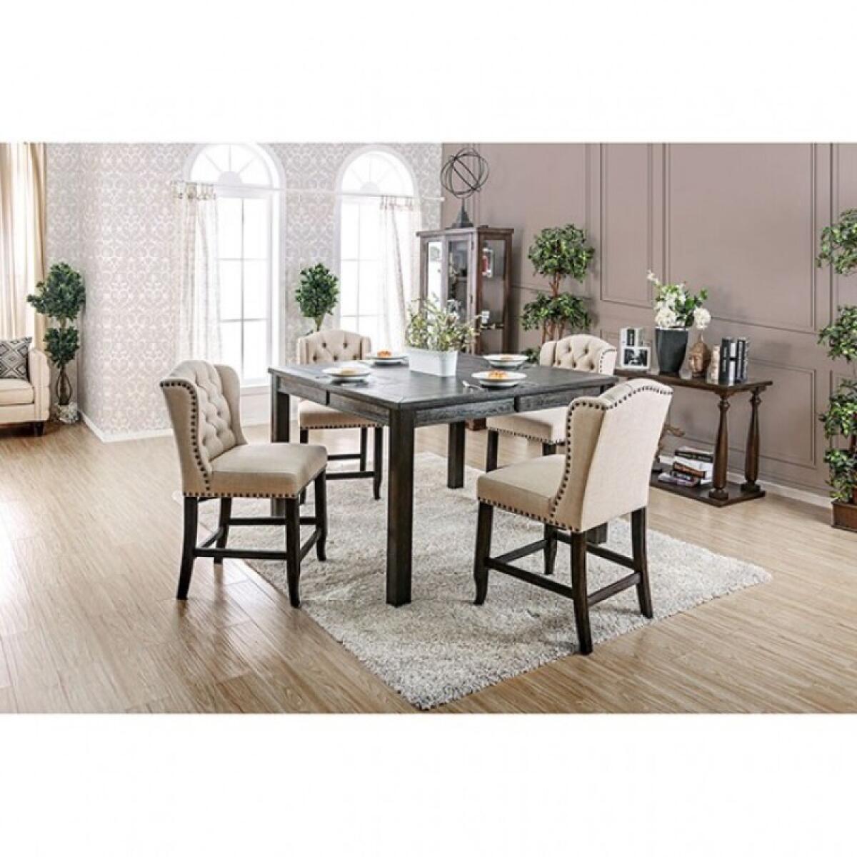 Sania Counter Ht. Table Dining Tables Antique Black 5