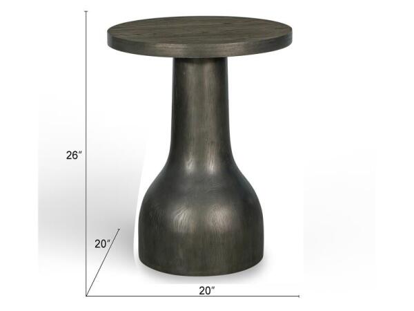 Bosley Dk. Brown Round Accent Table - Image 7
