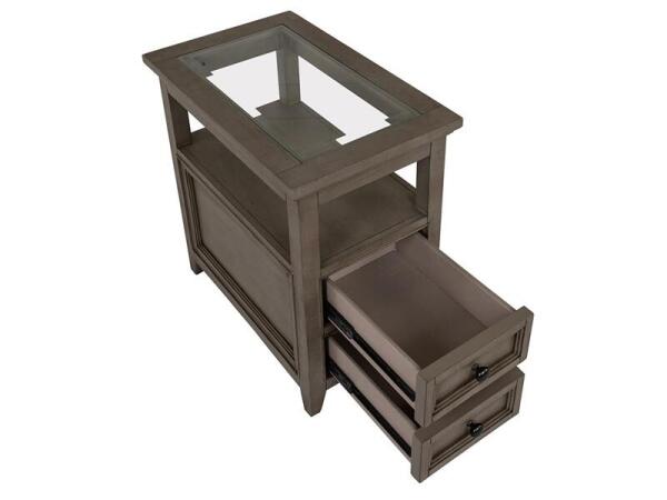 Paxton Place Chairside End Table End tables Brown 19