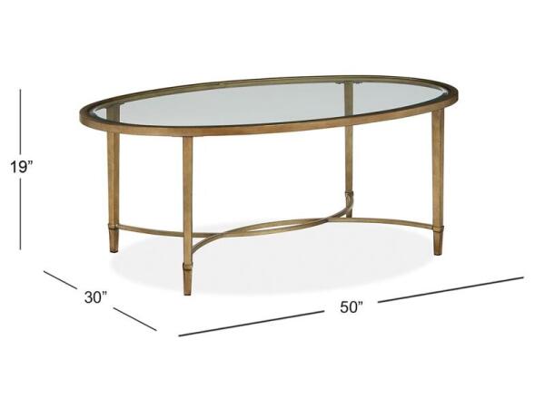 Copia Oval Cocktail Table - Image 4