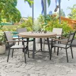 Lyon Game Table Dining Tables Black/Natural/Brown 13