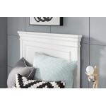 Complete Panel Twin Bed White Finish - Image 5