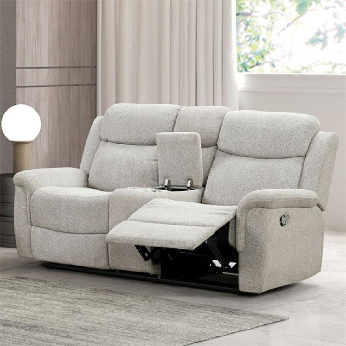 Sandbach Manual Reclining Loveseat With Console Loveseats Cream 4