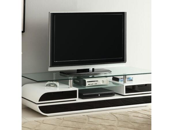 Evos TV Console Entertainment Stands Black/White