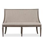 Lancaster Bench w/Upholstered Seat & Back