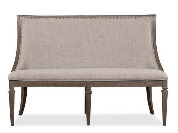 Lancaster Bench w/Upholstered Seat & Back