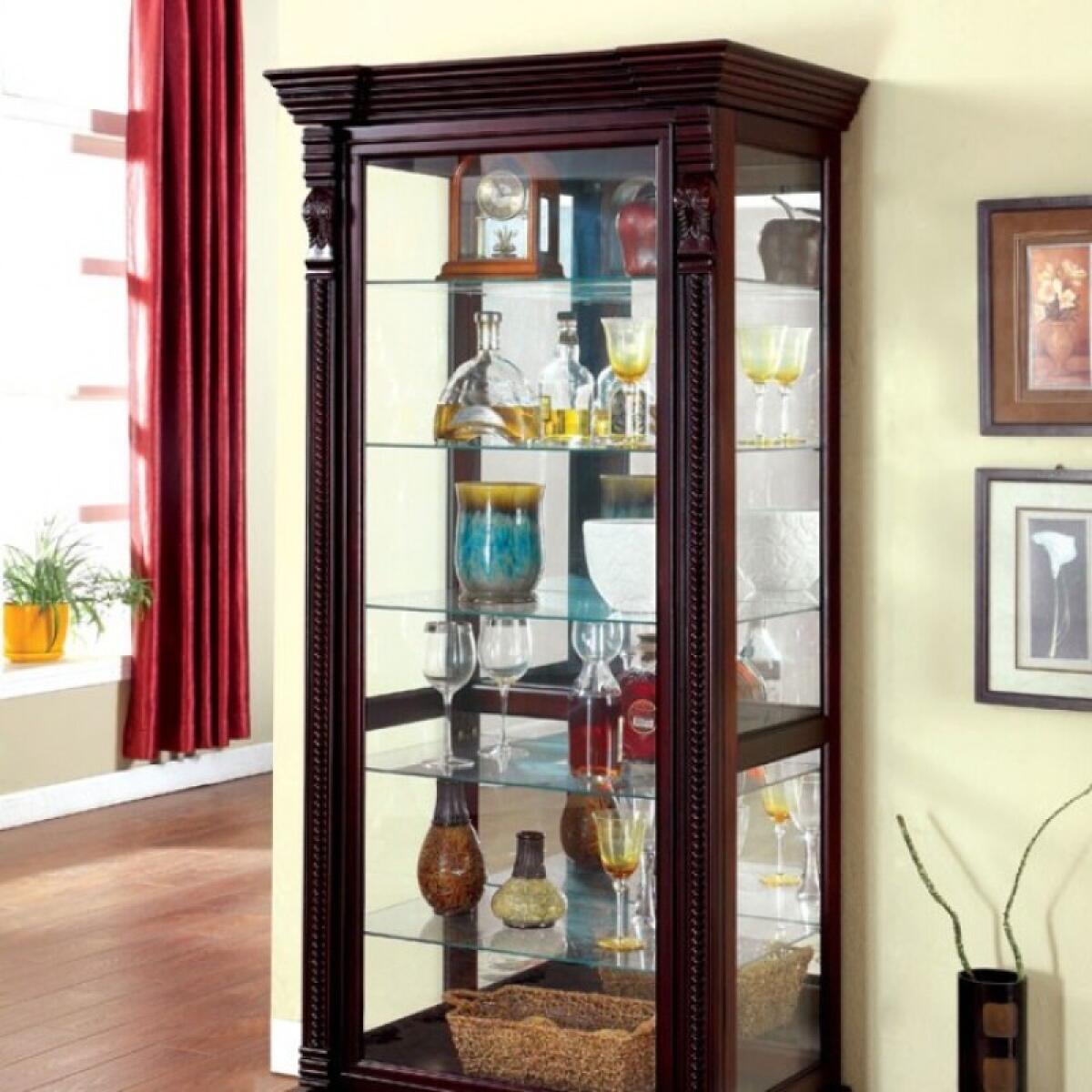 Tulare Curio Dining Storage Brown 4