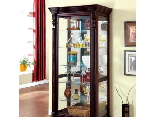Tulare Curio Dining Storage Brown