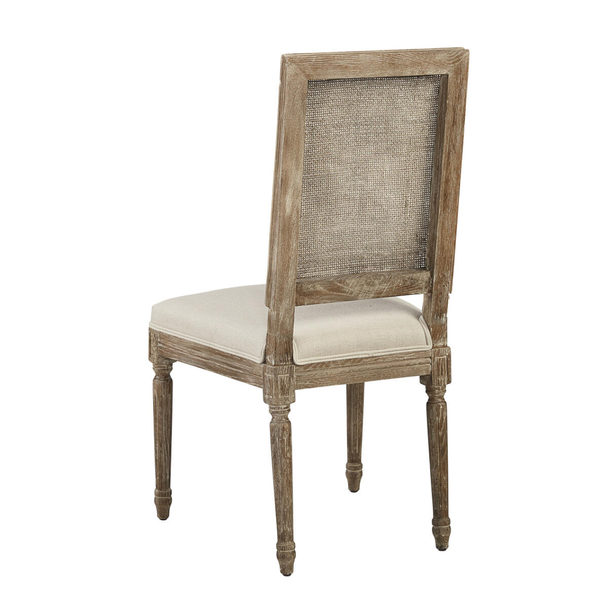 Linen & Oak Caned Back Side Chair Chairs & Benches Chairs & Benches 5