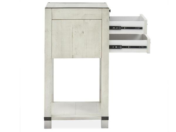 Chesters Mill Open Nightstand Nightstands Alabaster, Aged Iron 23