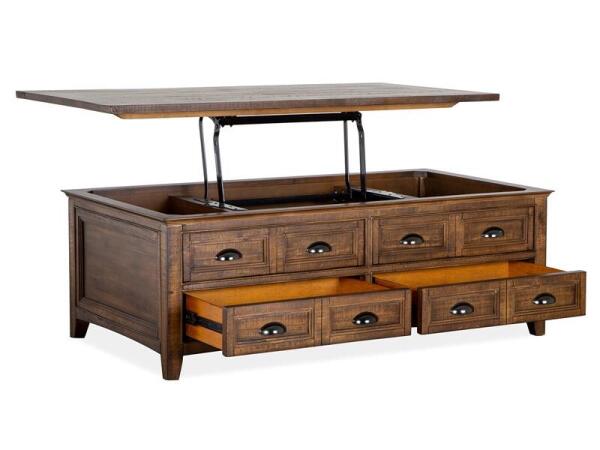 Bay Creek Lift Top Storage Cocktail Table w/Casters - Image 13