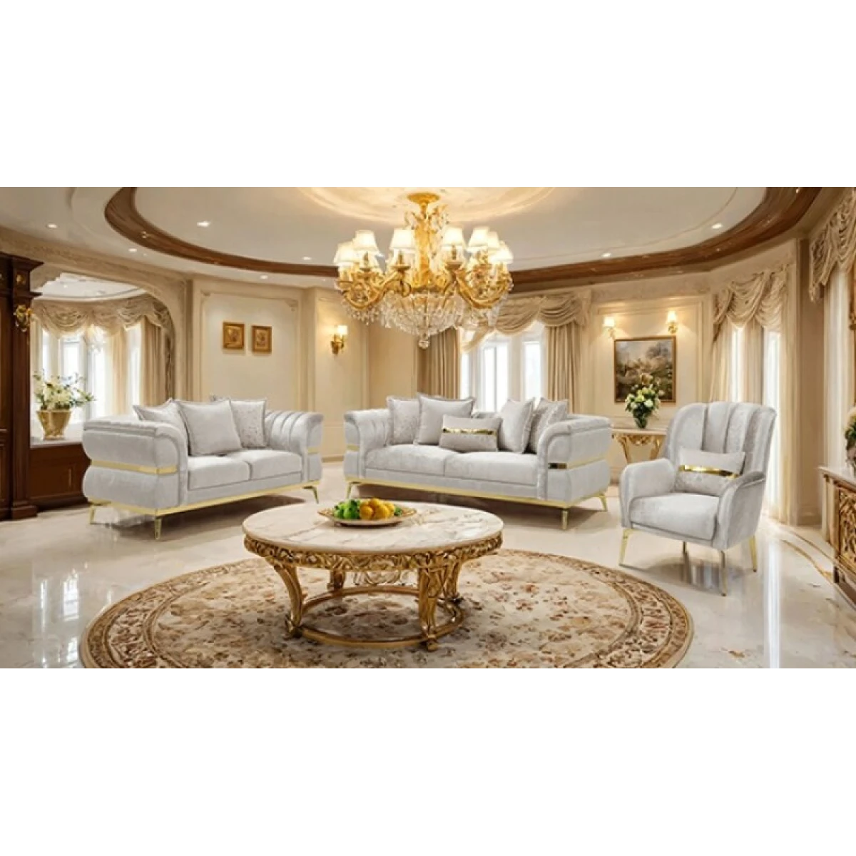 Charlevoix Loveseat Loveseats Cream 5