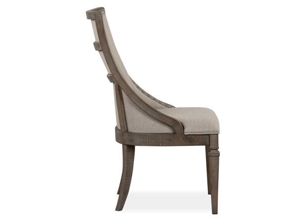 Lancaster D4352-73 Dining Arm Chair w/Upholstered Seat & Back (2/ctn) - Image 5