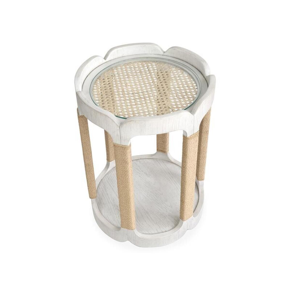 Sunset Cove - White Drum Table - Image 8