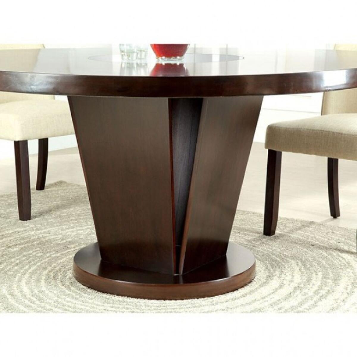Cimma Round Dining Table Dining Tables Brown 8