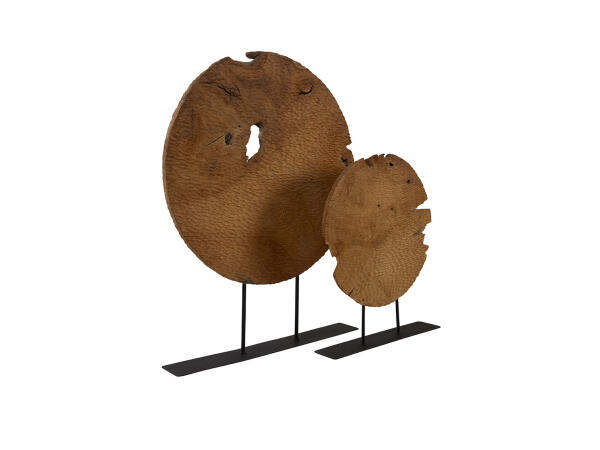 Teak Sculpture Set Art Art