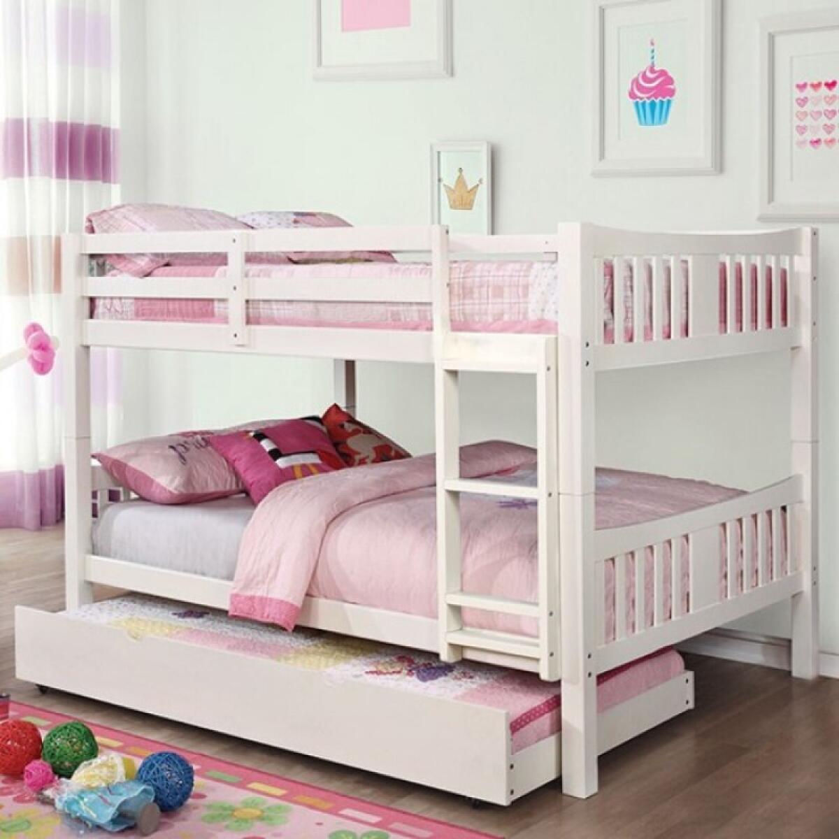 Cameron Full/Full Bunk Bed, White - Image 2