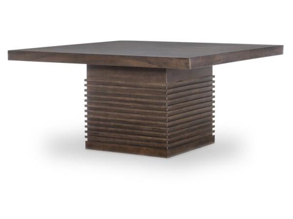 Complete Square Pedestal Table Dining Tables Brown