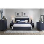 Complete Panel Bed King 6/6 Blue Finish Beds Beds 13