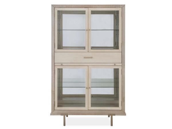 Lenox Display Cabinet Dining Storage Cream