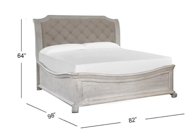 Bronwyn B4436-63B King Sleigh Bed w/Shaped Footboard - Image 3