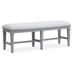 Charleston Bench w/Upholstered Seat – White Chairs & Benches Chairs & Benches