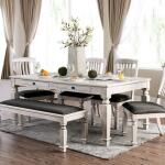 Georgia Dining Table Dining Tables Antique White/Gray 9